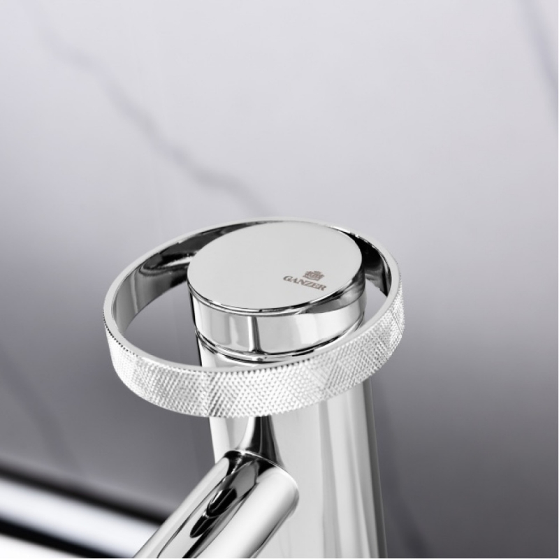 Смеситель для умывальника GANZER, высокий