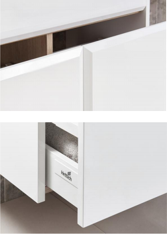 ТУМБА С УМЫВАЛЬНИКОМ ROCA, 60 СМ, ГЛЯНЦЕВЫЙ БЕЛЫЙ