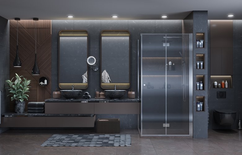 Душевой уголок Ambassador Diamond квадратный 90x90x200 (прозрачное стекло / профиль хром)