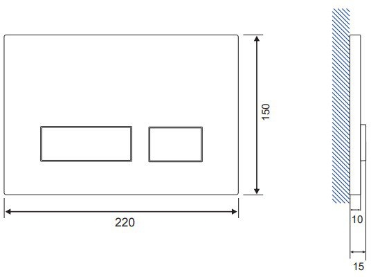 Комплект инсталляции с унитазом и кнопкой CARINA XL 