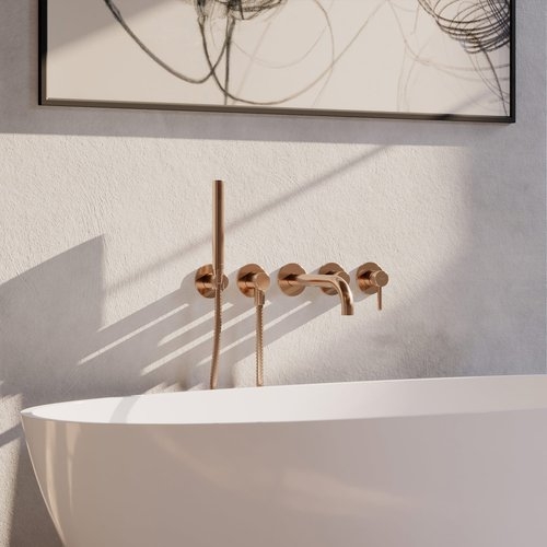 Смеситель скрытого монтажа для ванны Omnires 5-hole графит