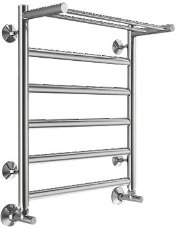 Полотенцесушитель с полкой Terminus «Хендрикс» П6 500х600 водяной