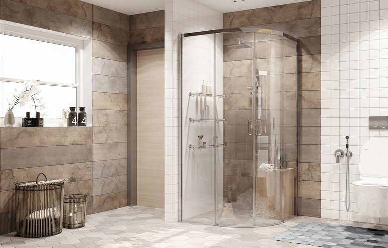 Стеклянный душевой уголок Ambassador Queen хром