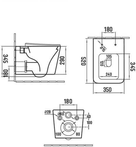 Унитаз подвесной Vincea Q-Line с сиденьем soft-close серый матовый
