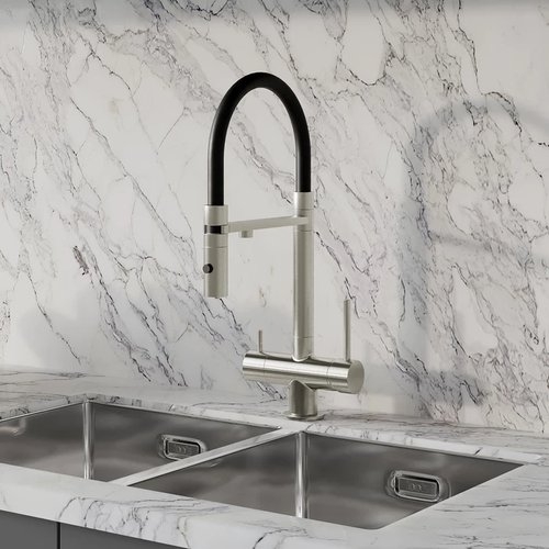 Смеситель для кухни Iddis Ace с подключением для фильтра сатин