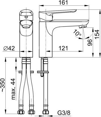 Смеситель для умывальника Armatura Tanzanit хром