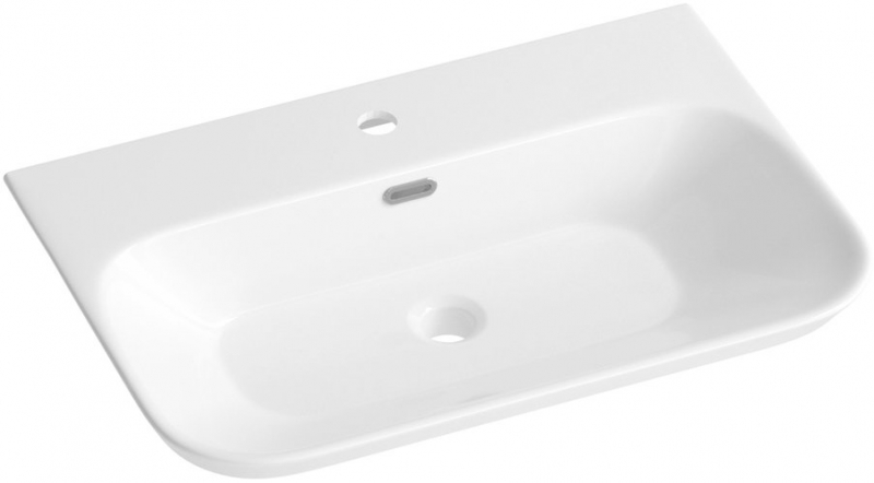 Умывальник накладной Wellsee Eclatant 2.0 65x45 белый глянцевый