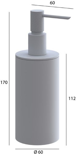 Дозатор для жидкого мыла Boheme UNO Gun Metall