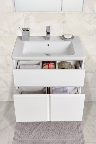 ТУМБА С УМЫВАЛЬНИКОМ ROCA, 60 СМ, ГЛЯНЦЕВЫЙ БЕЛЫЙ