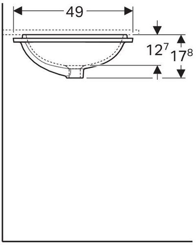 Умывальник Geberit VariFom 50х40 см 