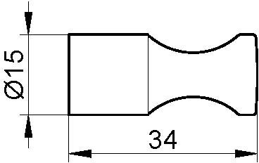 Крючок Keuco Elegance, хром