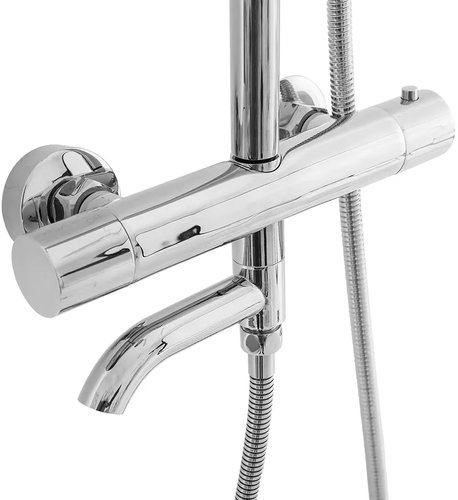 Душевая стойка Rea Lungo с термостатом, складной излив