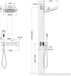 Душевая система скрытого монтажа Timo Saona с термостатом