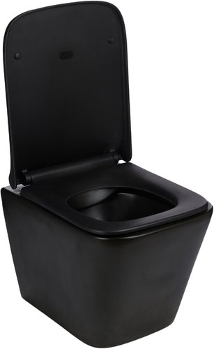Унитаз Welt-Wasser GELBACH подвесной, чёрный матовый с сиденьем 