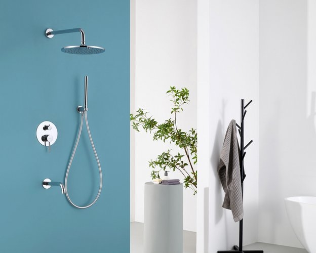 Душевая система скрытого монтажа ABBER Wasser Kreis с изливом хром