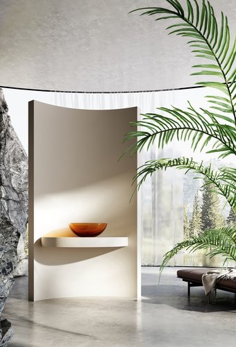 Умывальник накладной Abber Kristall 43x43 коричневый 