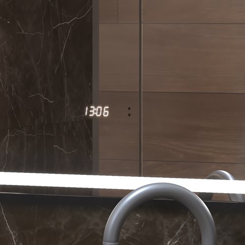 Зеркало VIGO Roberta Luxe 60x100 с подсветкой и часами