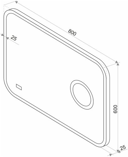 Зеркало Континент Bliss LED 