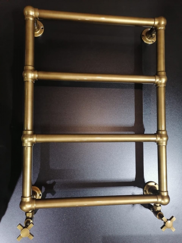 Boheme Полотенцесушитель водяной 750x500mm , бронза (нерж.. сталь)