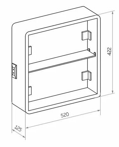 Шкаф с зеркалом Континент Torneo LED с подсветкой и сенсорным управлением белый
