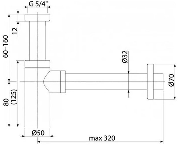 Сифон для умывальника Boheme 