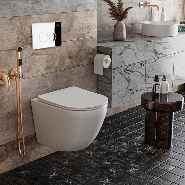 Комплект инсталляции Roxen StounFix Dual Fresh 508565 6 в 1 клавиша хром, с аромадозатором