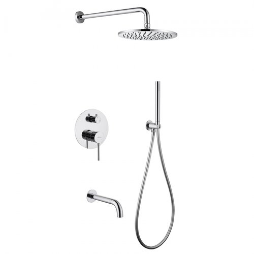 Душевая система скрытого монтажа ABBER Wasser Kreis с изливом хром