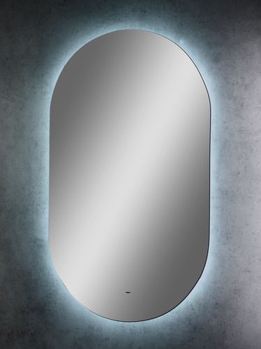 Зеркало Континент Fleur LED 600х1000 овальное