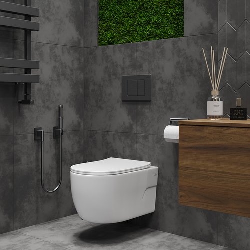 Подвесной унитаз Roxen Porto Rimless Soft Close 53x37