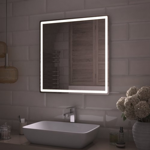 Зеркало Vigo Geometry Comfort 70x70 с подсветкой и антизапотеванием