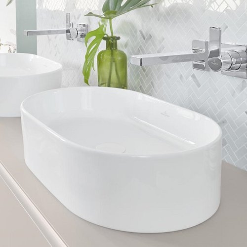 Умывальник накладной Villeroy&Boch Collaro  56x36 альпийский белый