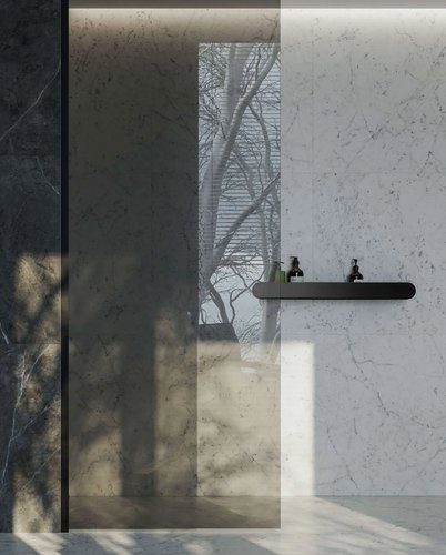 Полка для ванной Rea, цвет черный матовый