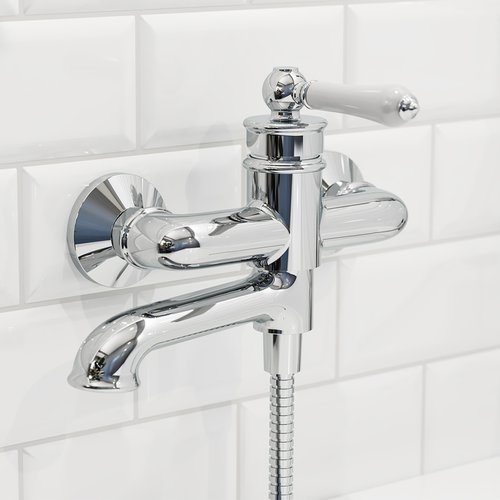 Смеситель для ванны с керамическим дивертором, Oxford, IDDIS хром