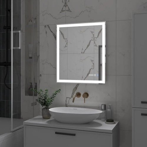 Зеркало Континент Clamm LED 60x70 с подсветкой, подогревом и часами
