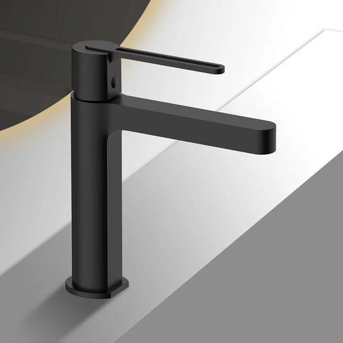 Смеситель для умывальника Vincea Rondo  черный матовый