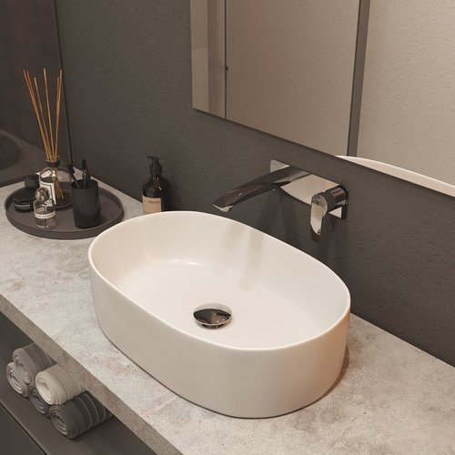 Умывальник Iddis Ray 55x34,5 белый