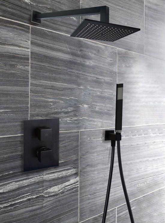 Кронштейн для верхнего душа Paffoni Elle, 40 см, черный