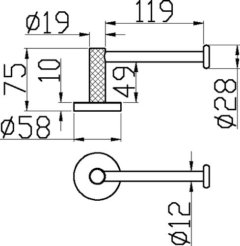 Держатель туалетной бумаги Boheme Uno Matt White 
