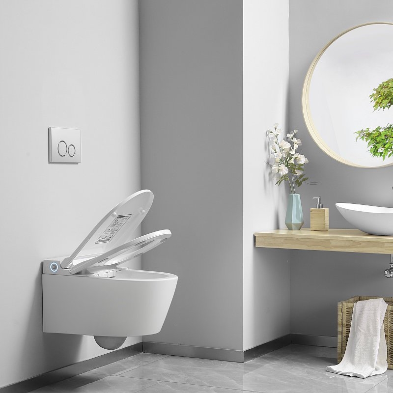 Умный унитаз-биде Brunnen Wal, 60x38, подвесной, с сиденьем