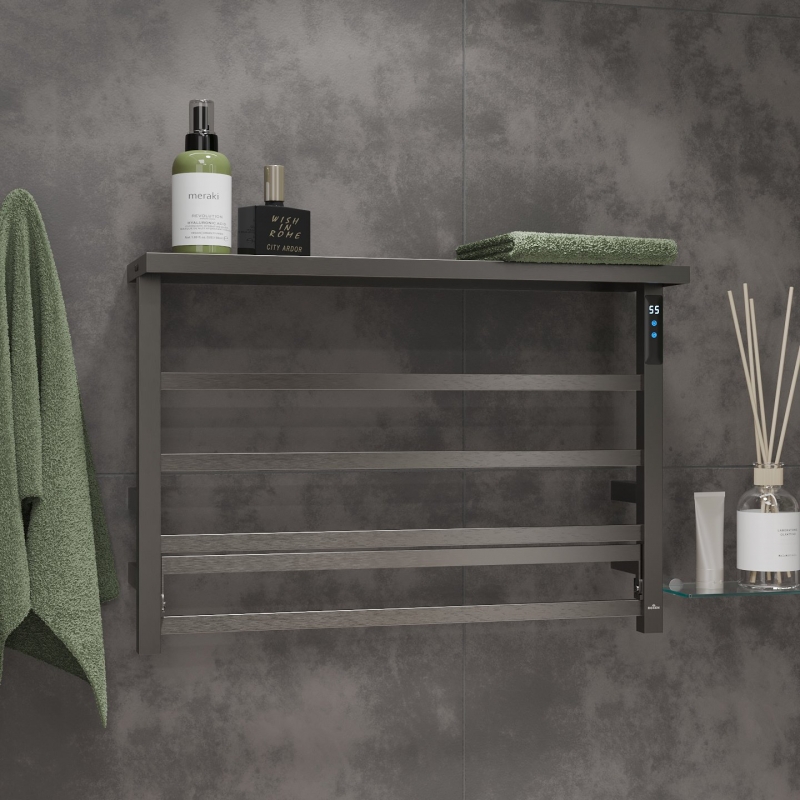 Полотенцесушитель электрический Roxen Velar оружейная сталь