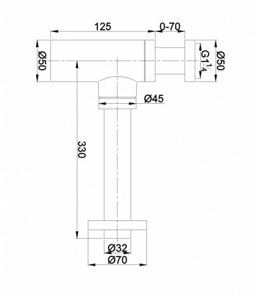Сифон для умывальника Omnires, графит