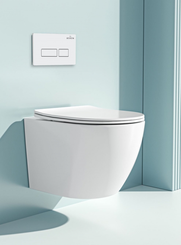 Комплект инсталляции Roxen StounFix Dual Fresh клавиша белый глянцевый