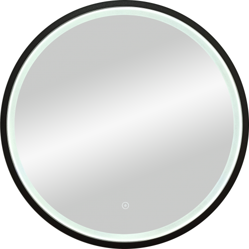 Зеркало Continent Style Black LED c бесконтактным сенсором