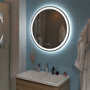 Зеркало BelBagno 80 x 80 с встроенной подсветкой, голосовым управлением и подогревом