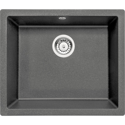 DEANTE CORDA антрацит - мойка 1 чаша, 550*460*190 мм + сифон