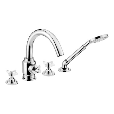 Смеситель для ванны врезной на 4 отверстия Deante Temisto, хром