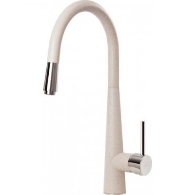 Смеситель для мойки Deante ASTER с выдвижным изливом, песочный