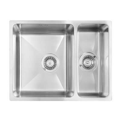 Мойка на 1,5 чаши без крыла для сушки Deante Egeria, 380*440*200 мм+сифон SPACE SAVER