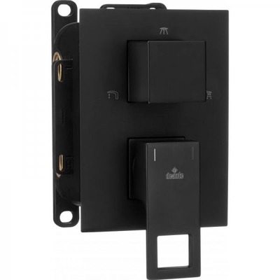 Накладка к боксу 3-функц., DEANTE ANEMON BIS NERO BOX, хром