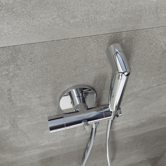 Смеситель скрытого монтажа с гигиеническим душем